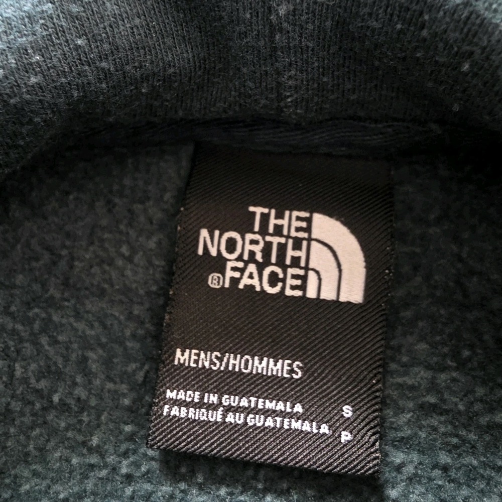 The North Face Hoodie Mens Size Small Green With White Print Comfort Basic - Picture 4 of 10